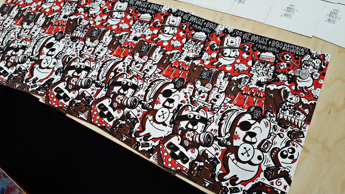 angry koala x hkdns puddintown st pauli print serie